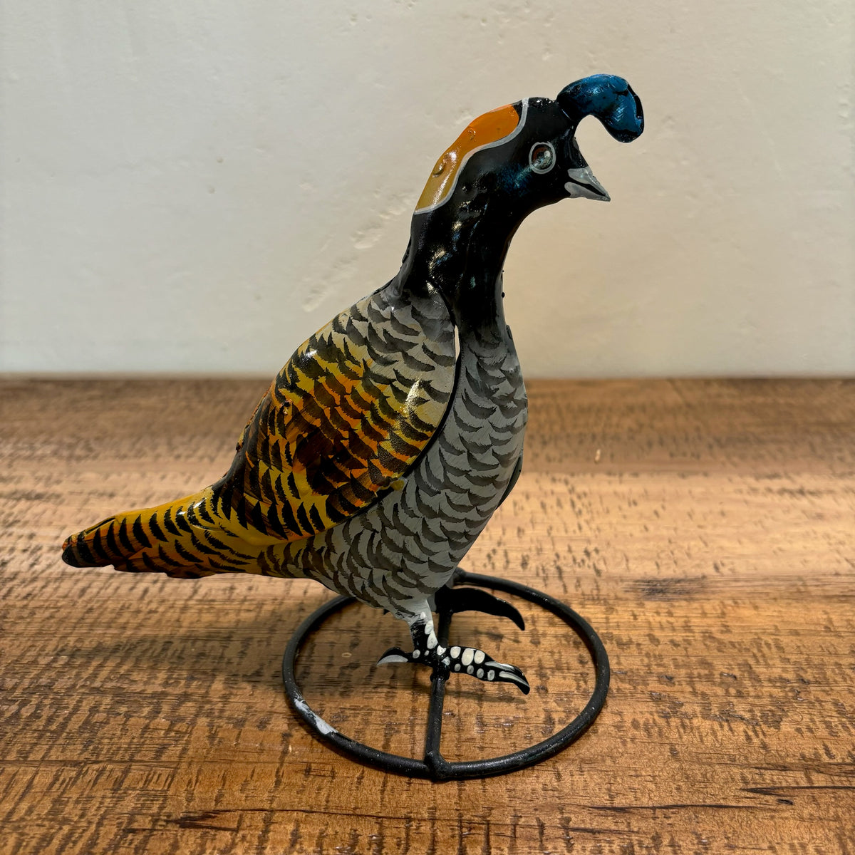 Metal Gambel Quail