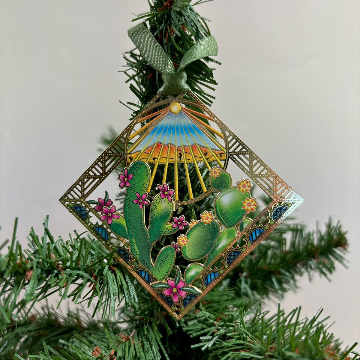 Southwest Inspired Holiday Ornament For Sale Online on a Christmas Tree