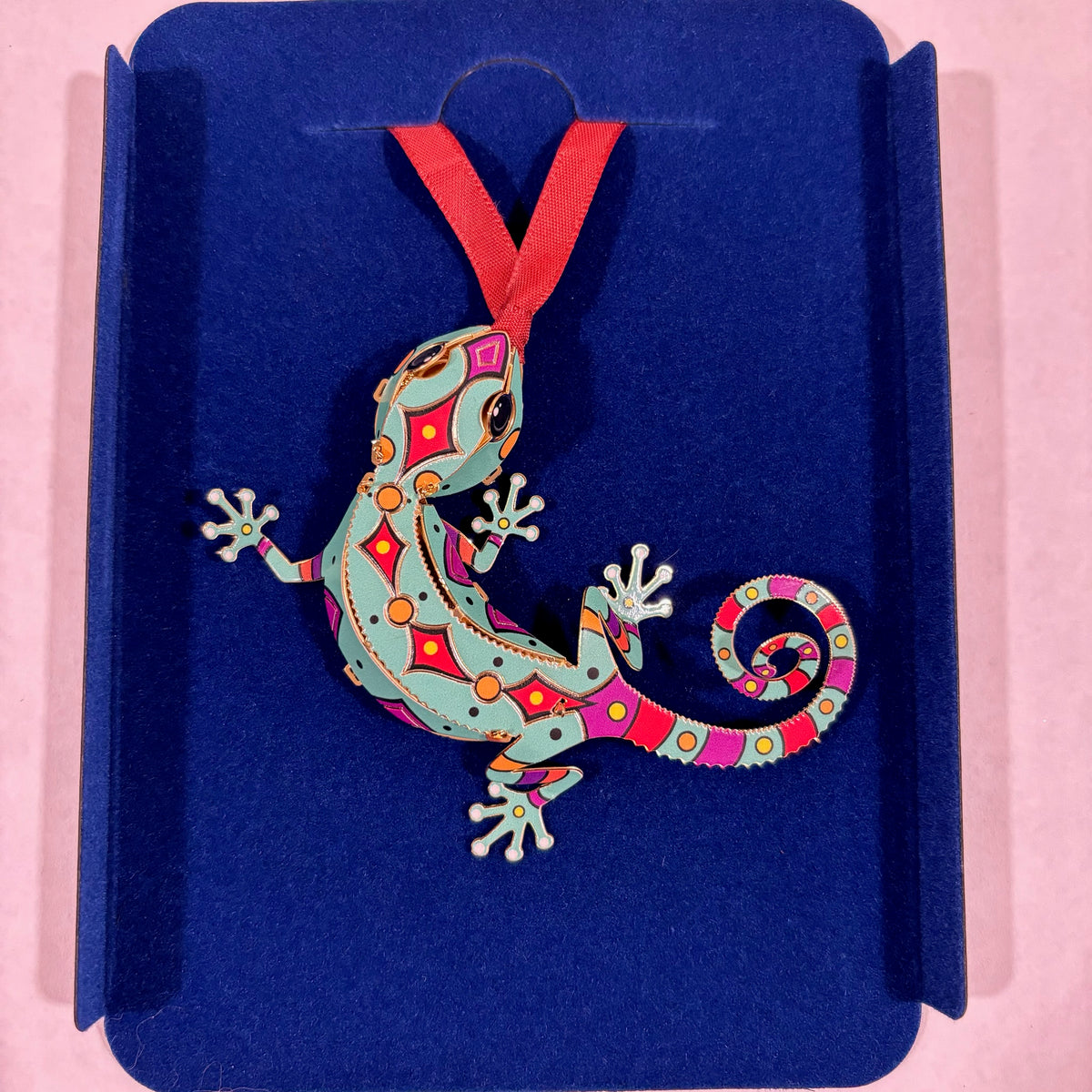 Turquoise Lizard Holiday Ornament For Sale Online