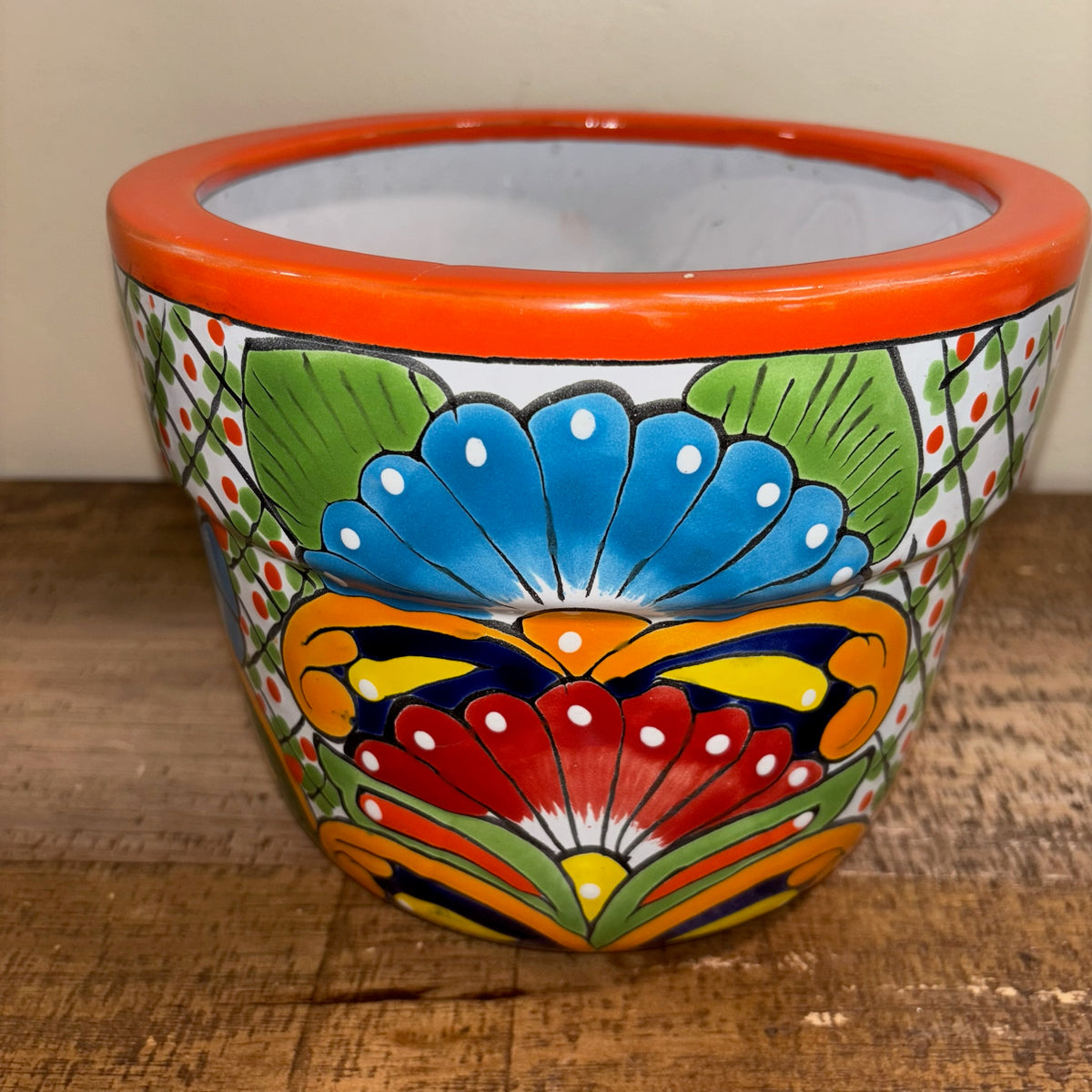 Hand-made Hand-painted colorful Talavera pottery from Mexico for sale online.