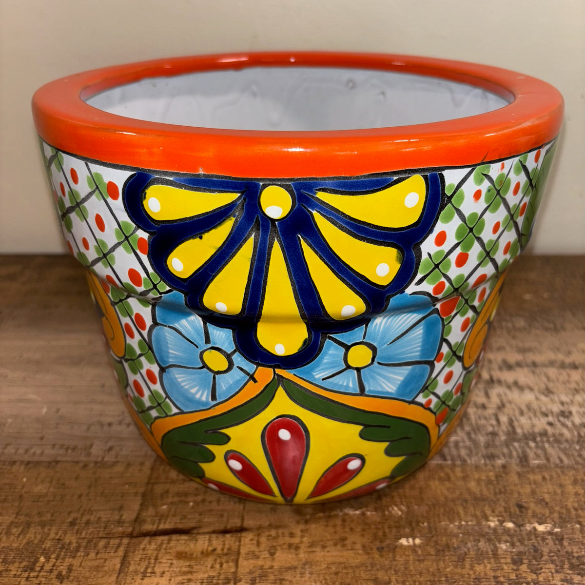 Hand-made Hand-painted colorful Talavera pottery from Mexico for sale online.