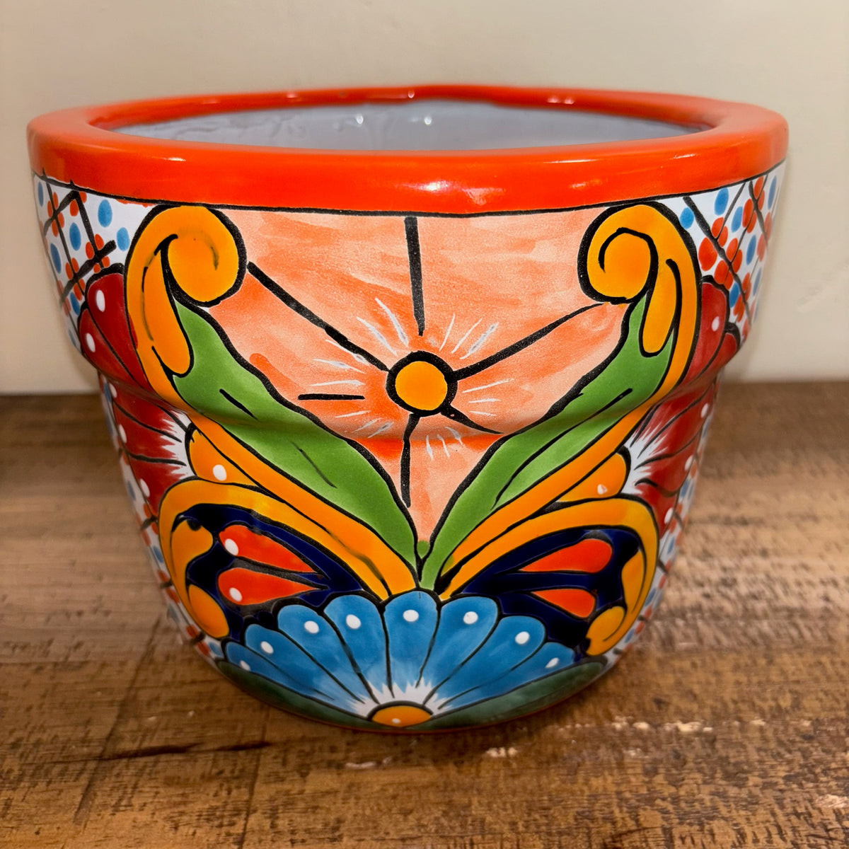 Hand-made Hand-painted colorful Talavera pottery from Mexico for sale online.