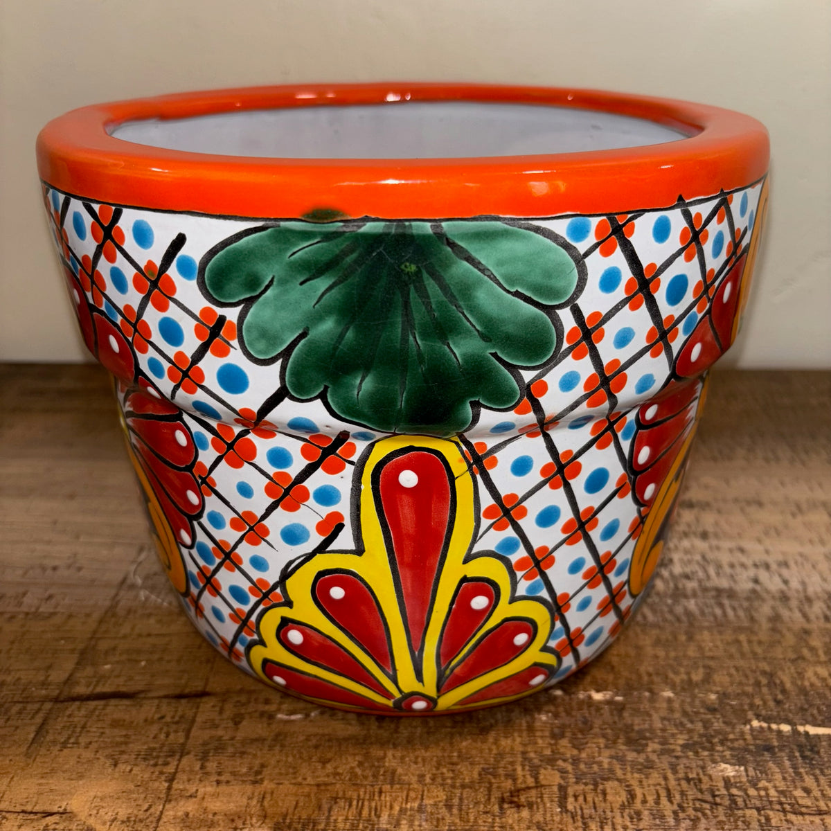 Hand-made Hand-painted colorful Talavera pottery from Mexico for sale online.